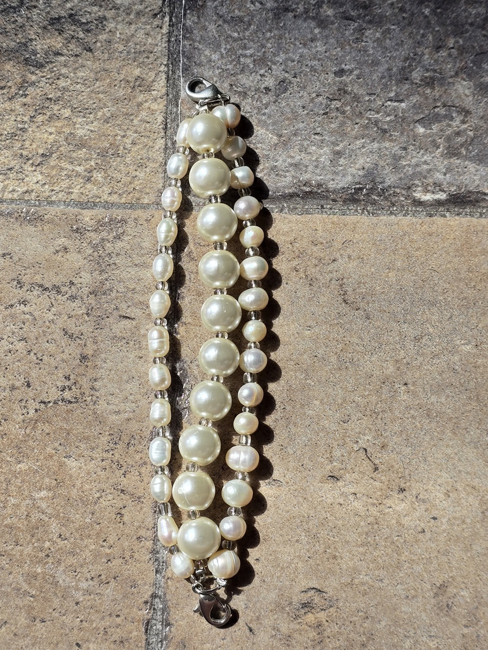 Classic Childs Pearl Multi-Strand Bracelet - Ivory